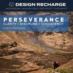 perseverance clarity + discipline + consistency