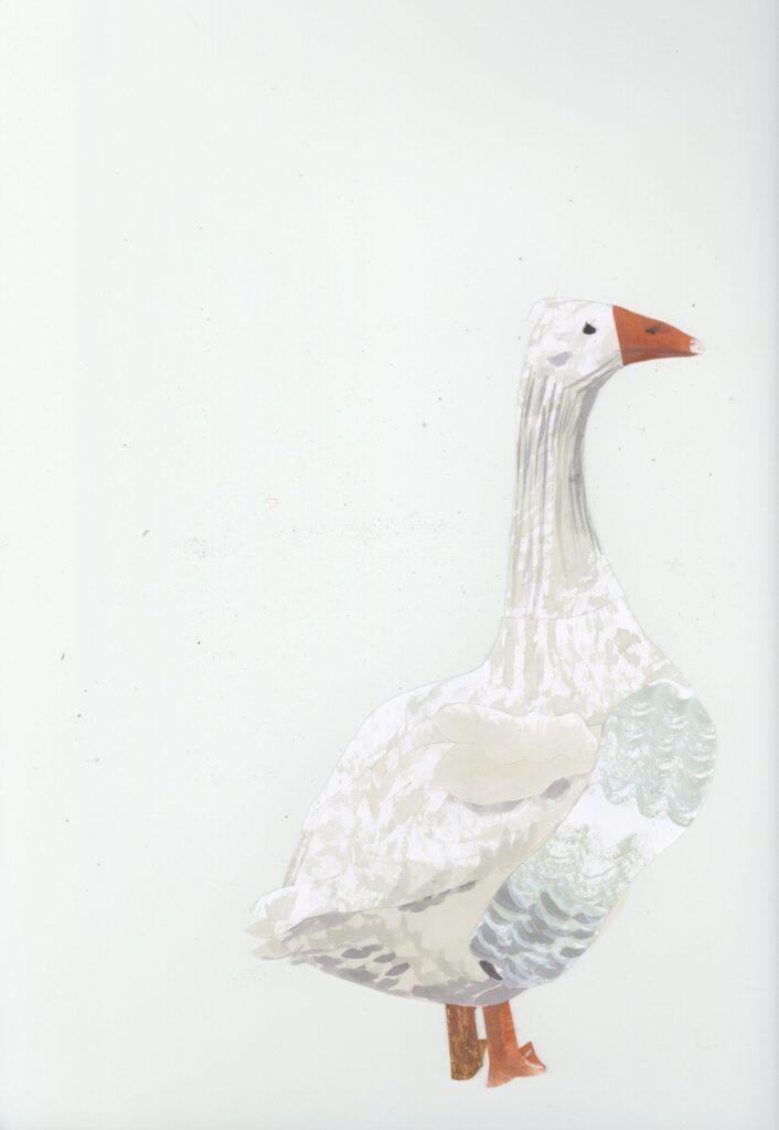 big goose paper cut out