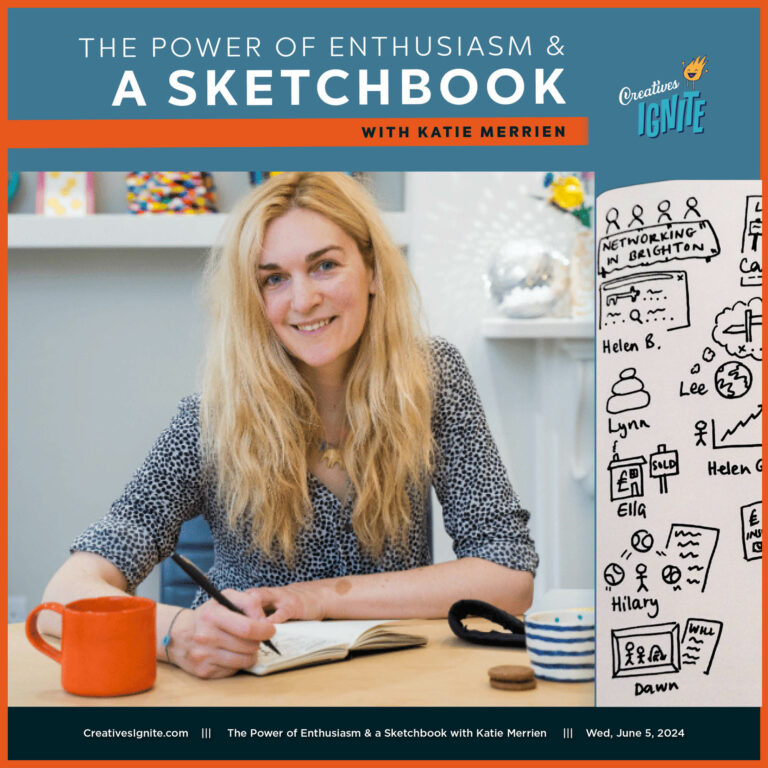 The Power of Enthusiasm & a Sketchbook with Katie Merrien Sketchbook Thinking https://creativesignite.com/the-power-of-enthusiasm-a-sketchbook/